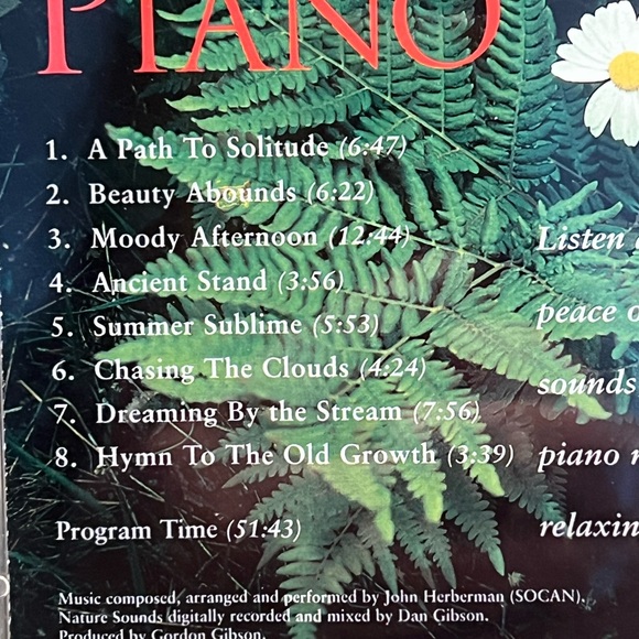 CD Dan Gibson’s Solitudes “Forest Piano” EUC 1996 - Picture 3 of 7